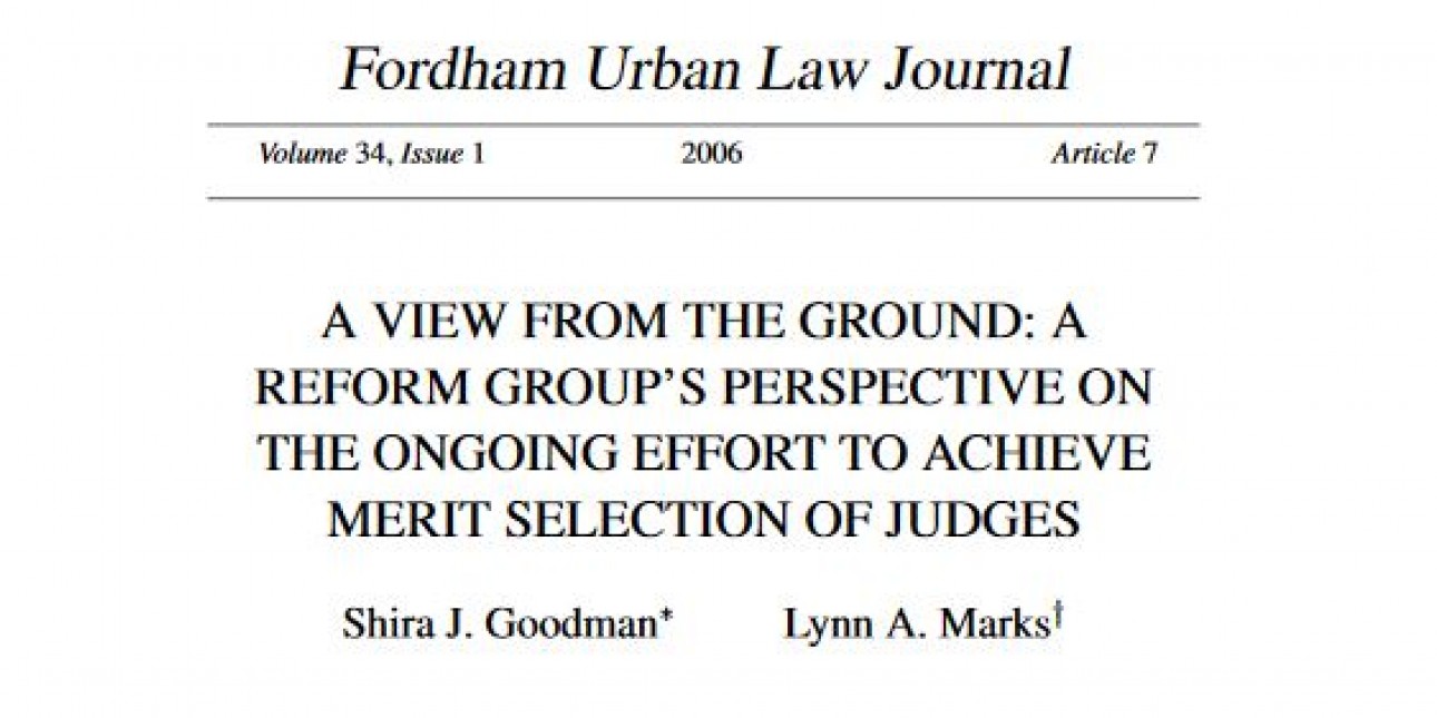 A View From the Ground A Reform Group's Perspective on the Ongoing